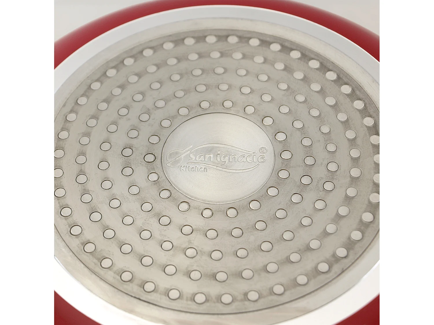 couverts red&marble - grandes sauteuses aluminium pressé revêtement de marbre