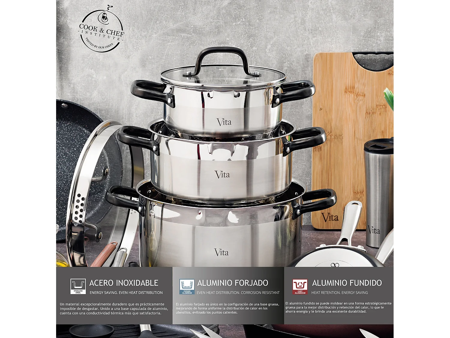 Grill San Ignacio antiadherente negro 28x28 cm