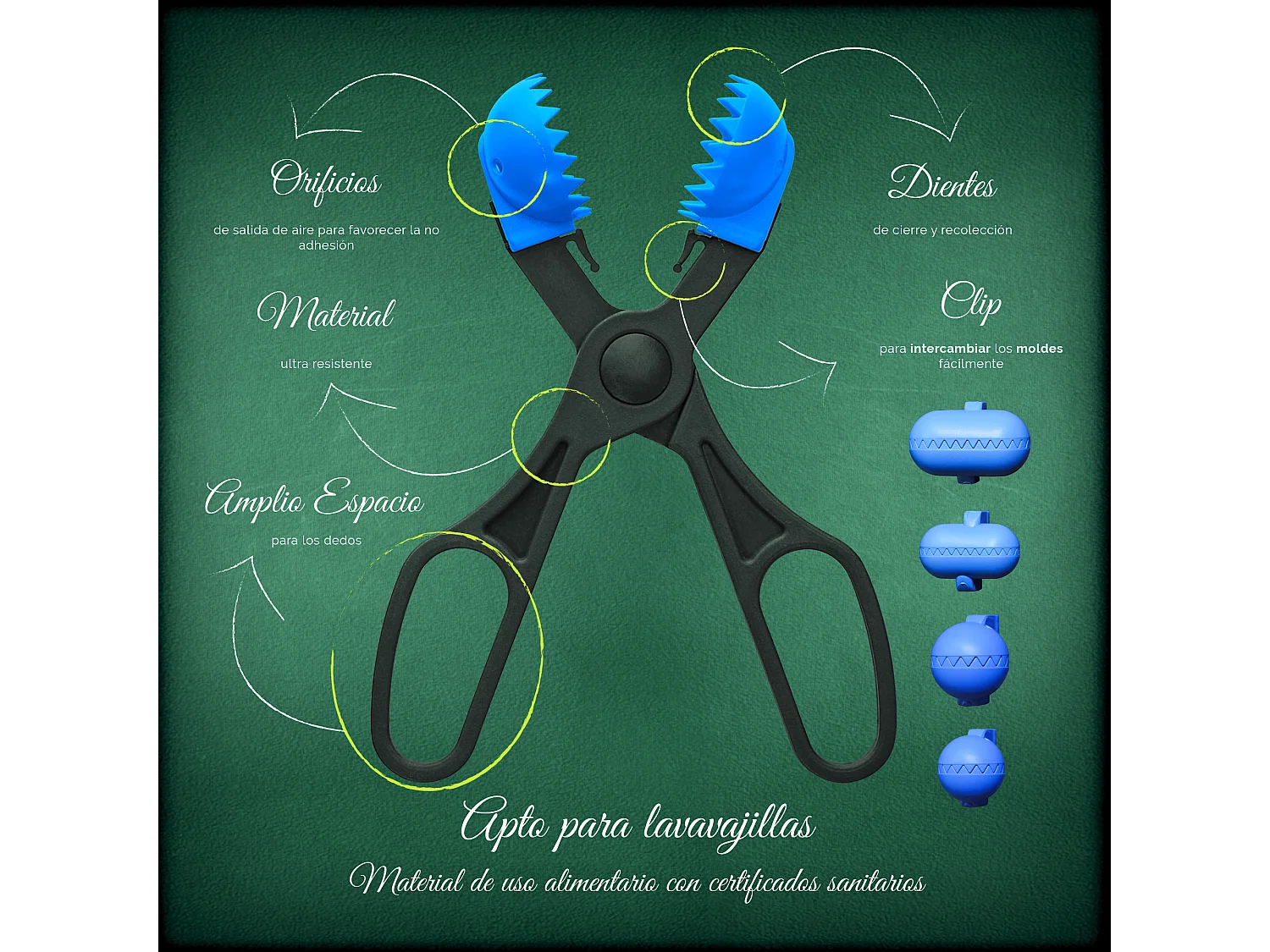Pack de 3 casseroles couverts ø16cm ø20cm ø24cm + ustensile multi-utilisations avec 4 moules interchangeables + 20 plateaux de conservation
