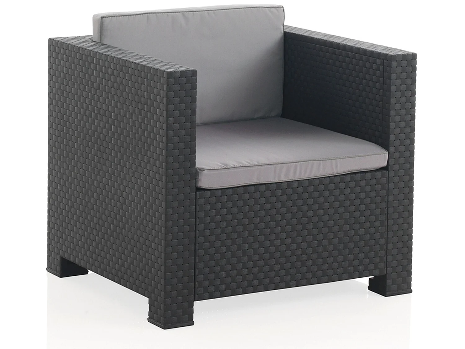 Fauteuil de jardin individuel diva tete a tete graphite