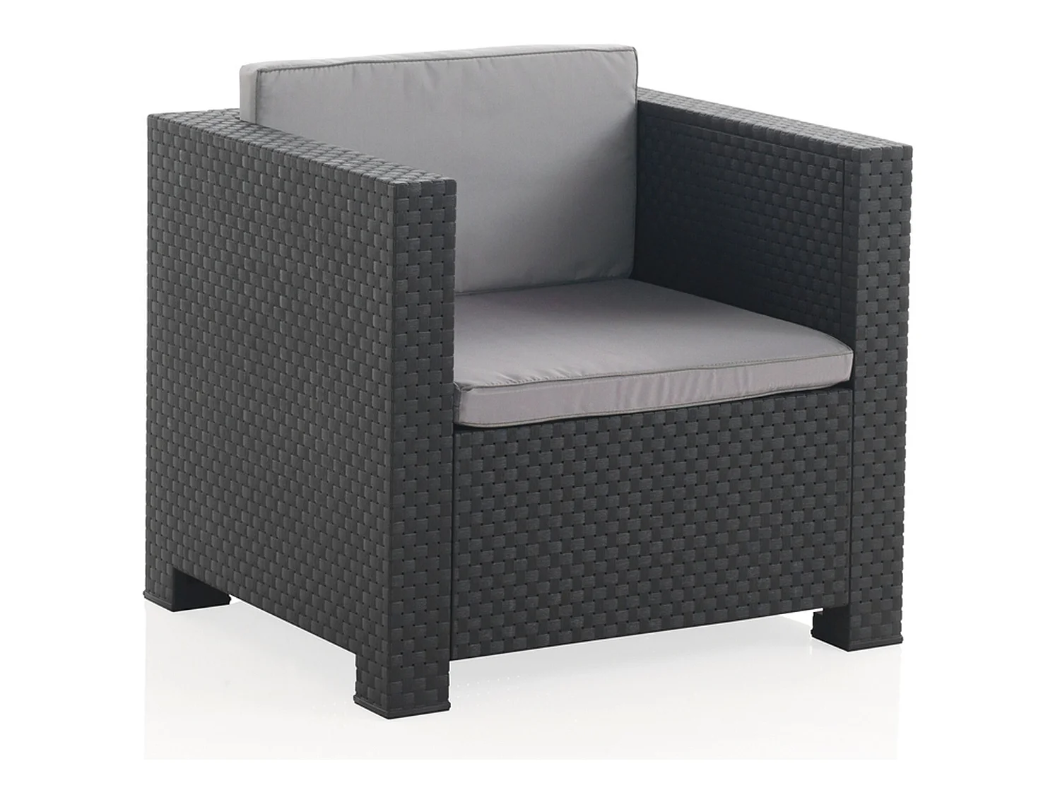 Fauteuil de jardin individuel diva tete a tete graphite