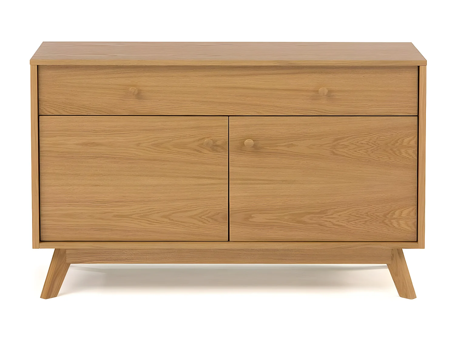 Buffet 2 Portes & 1 Tiroir "Kensal" 100cm Chêne