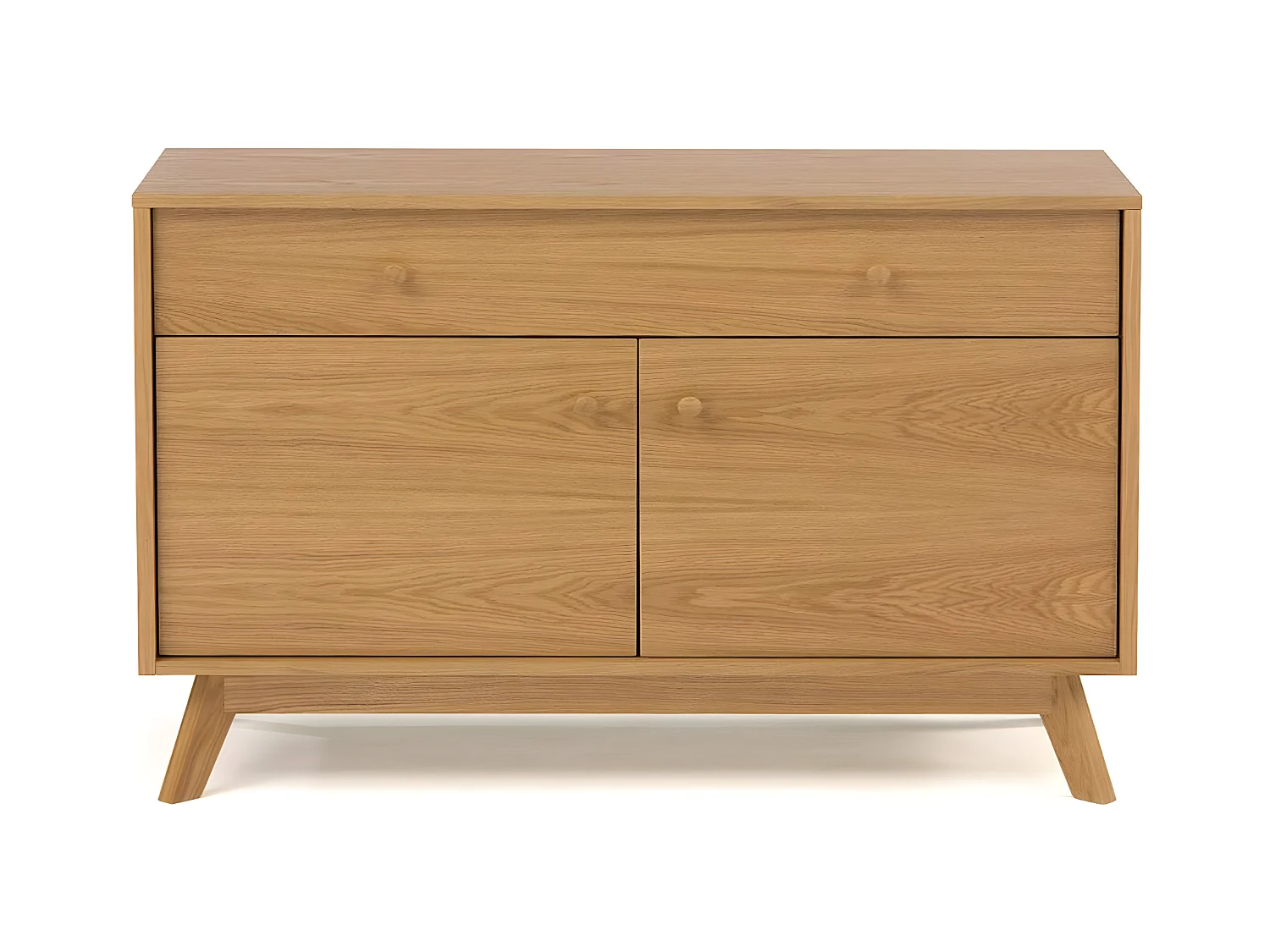 Buffet 2 Portes & 1 Tiroir "Kensal" 100cm Chêne
