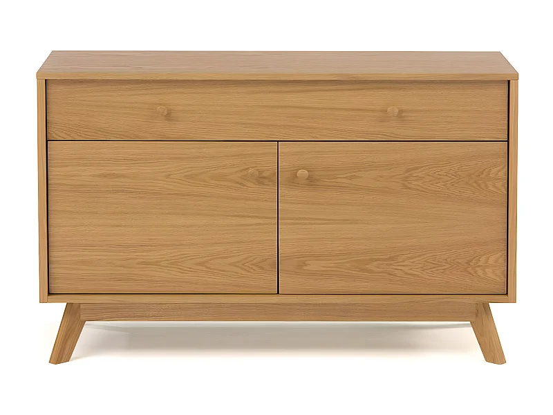 Buffet 2 Portes & 1 Tiroir "Kensal" 100cm Chêne
