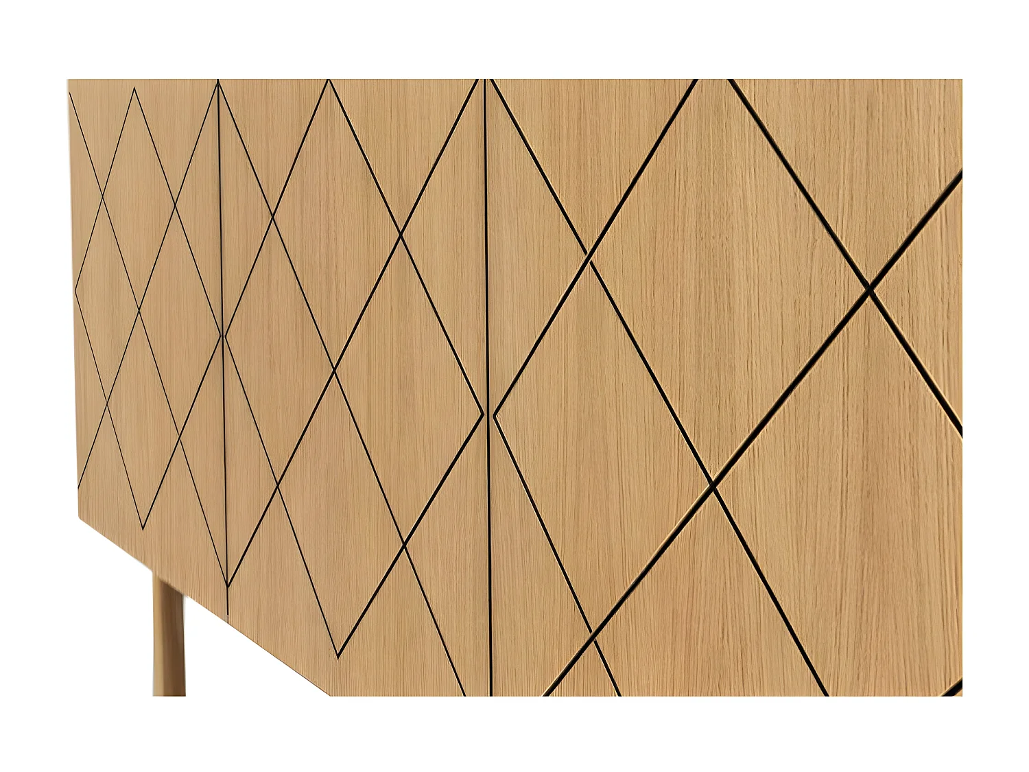 Buffet Design en Bois Massif "Porto" 175cm Chêne