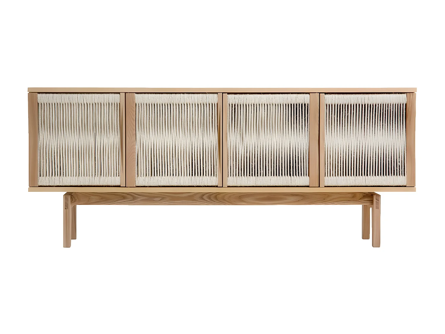 Buffet Design 4 Portes "Lilla" 180cm Naturel