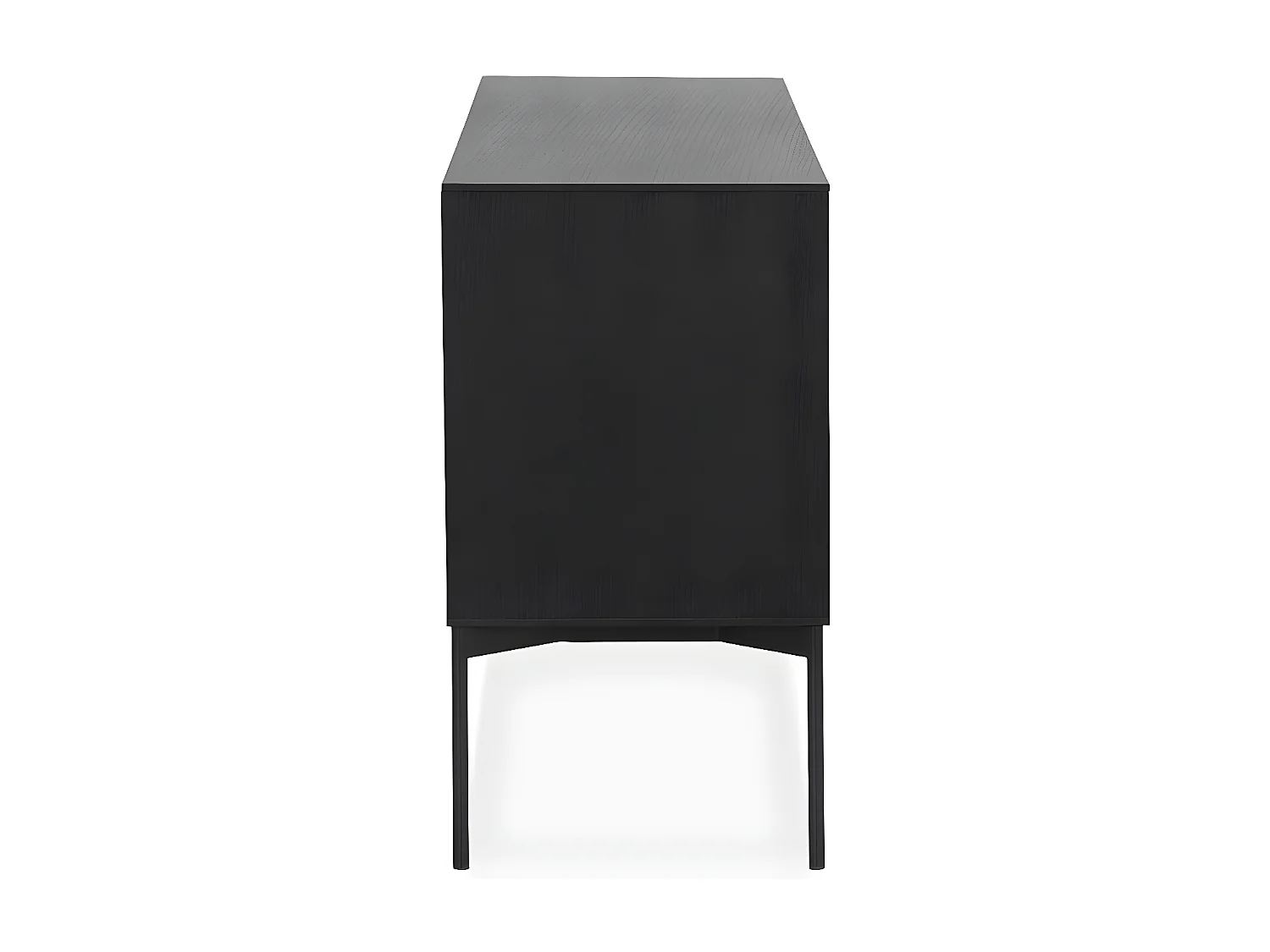 Buffet 3 Tiroirs & 2 Portes Design "Lasco" 160cm Noir