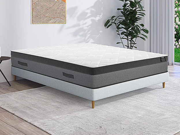 Materasso matrimoniale a molle insacchettate e memory foam 160 x 200 cm - ILLUSION di YSMÉE