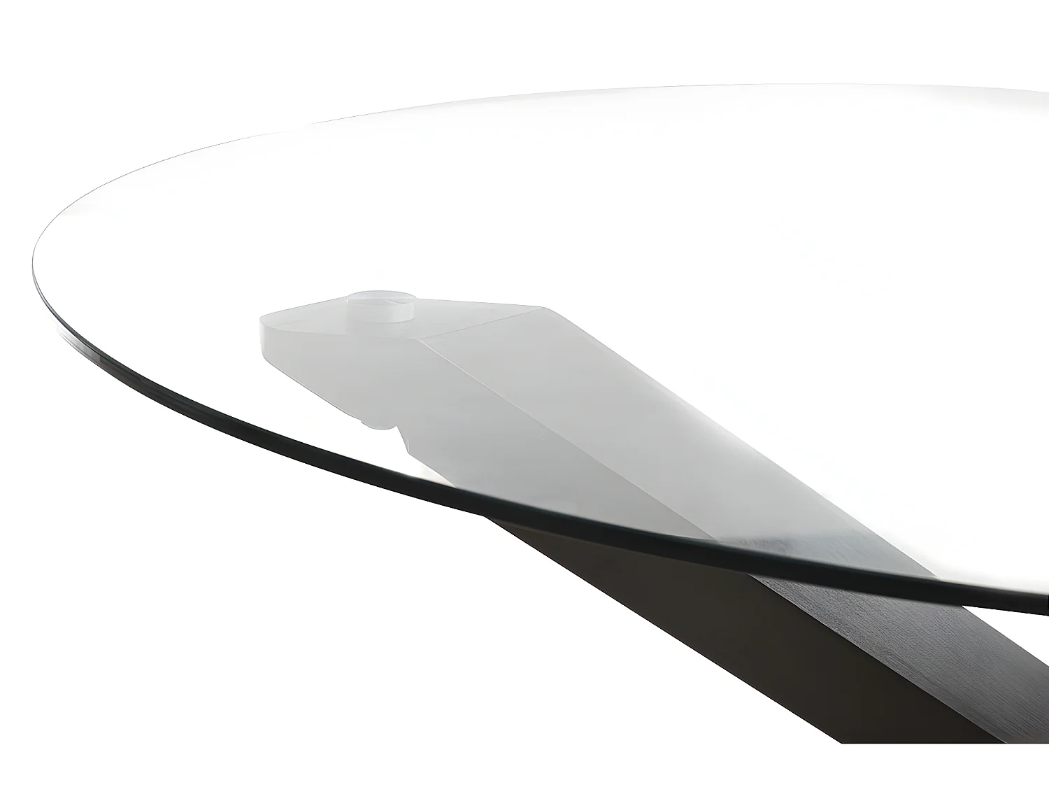 Table à manger CENTAURI - 4 personnes - Bois et verre trempé