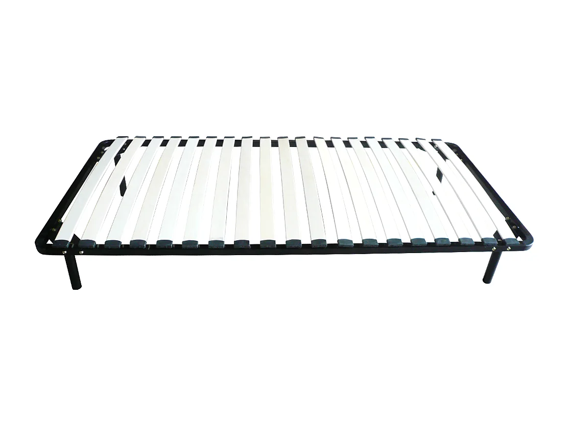 Estrado de ripas  90 x 190 cm - 19 ripas - Com pé - Preto - KALISTA de YSMÉE