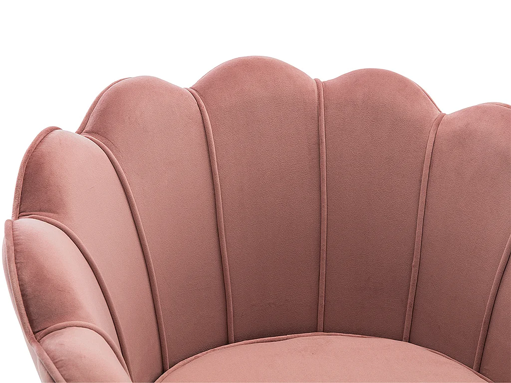 Fotel DANDELION z weluru - Kolor różowy marki Pascal Morabito