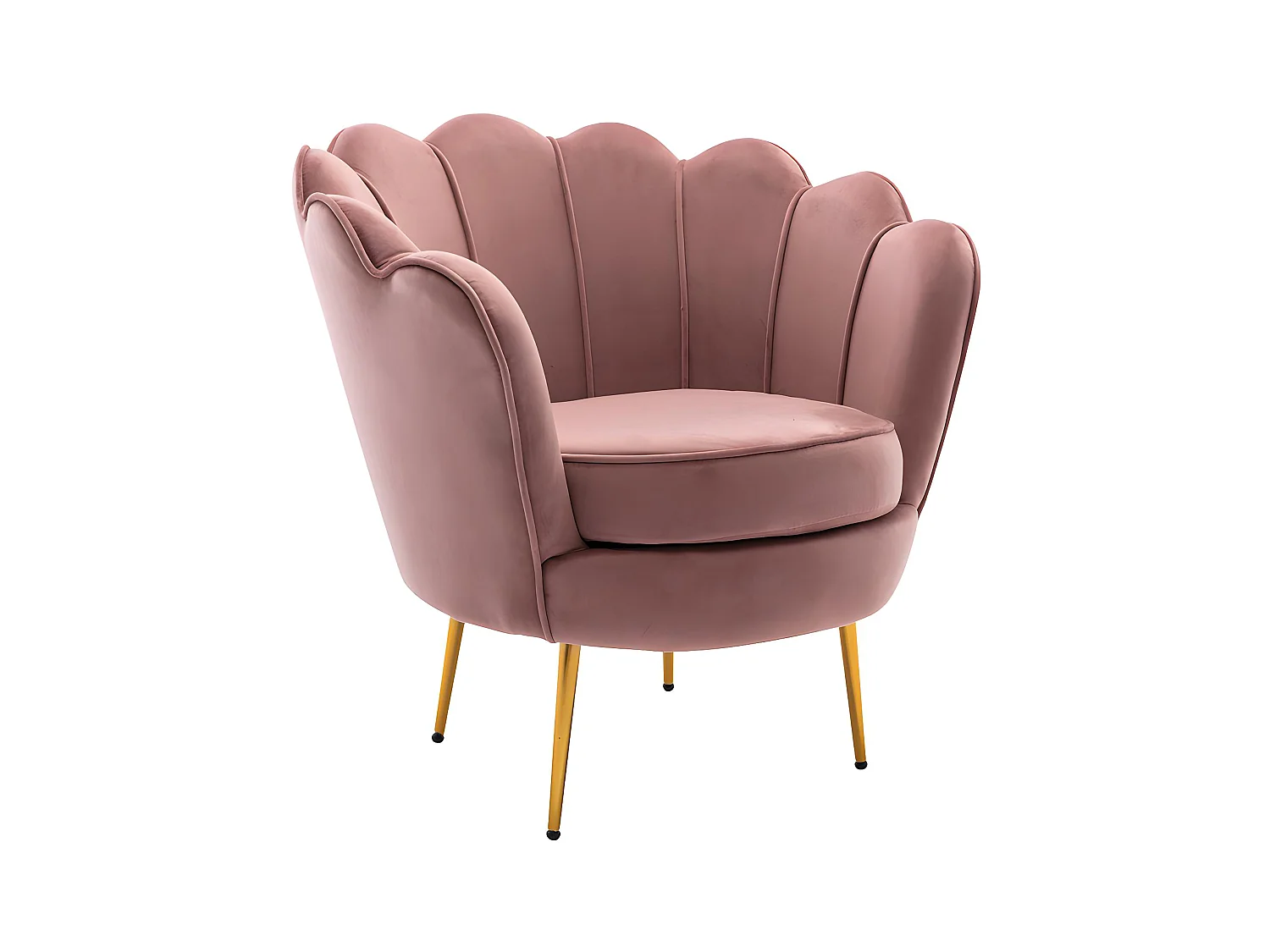 Sillón de terciopelo DANDELION - Rosa de Pascal Morabito