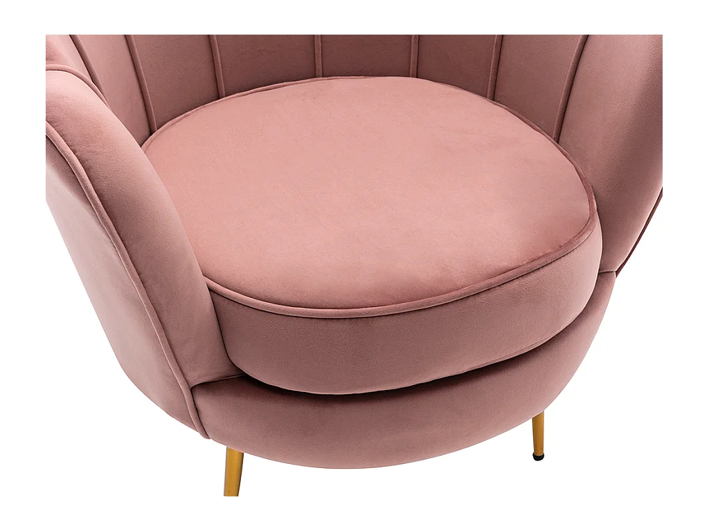 Sillón de terciopelo DANDELION - Rosa de Pascal Morabito