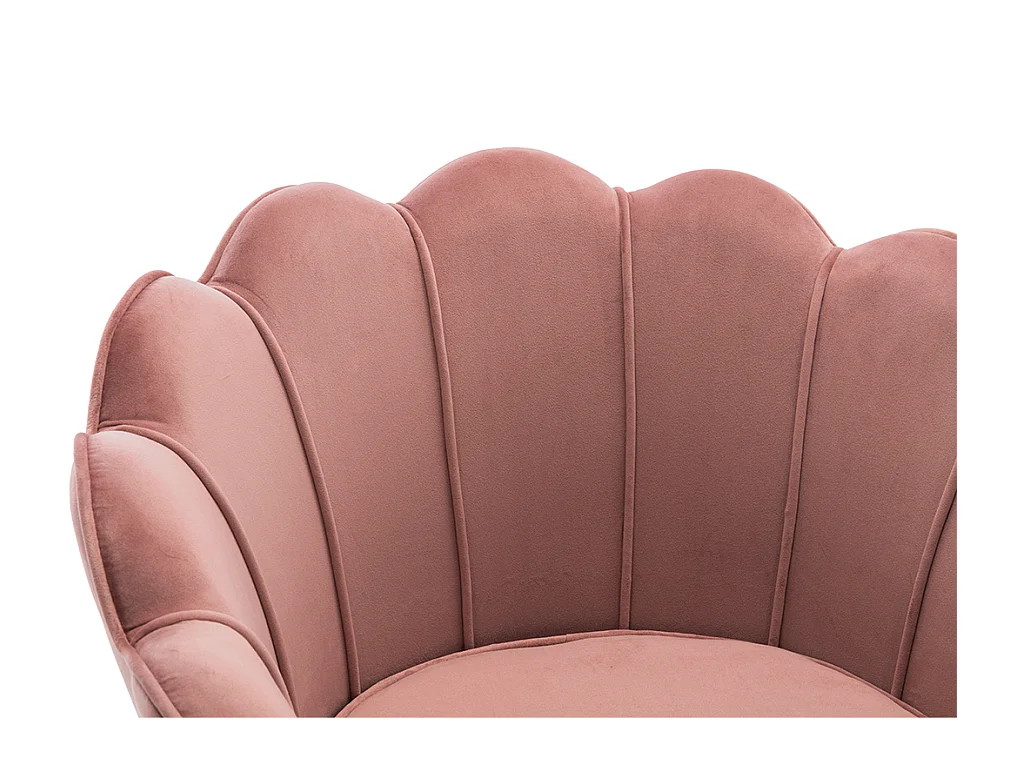 Sillón de terciopelo DANDELION - Rosa de Pascal Morabito