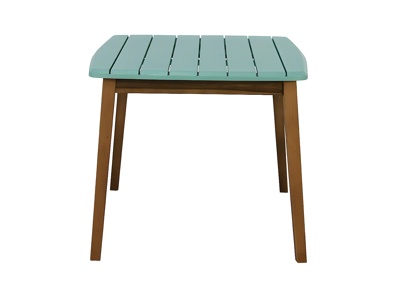 Mesa de jardín para niños de acacia azul turquesa - GOZO