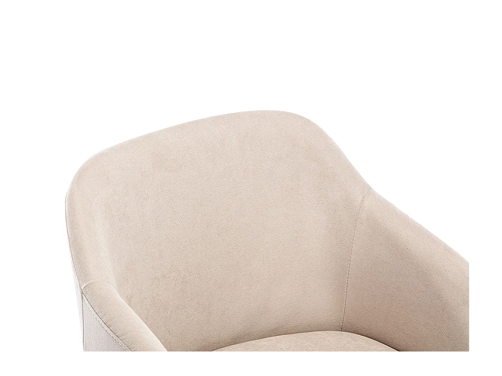 Set van 2 stoelen - Stof en hevea hout - Beige - JELISA