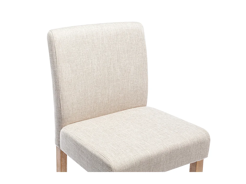 Juego de 2 taburetes de bar - Tela - Beige - ROVIGO