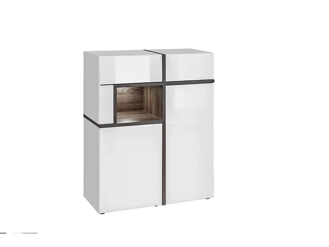 Witryna niska CROSS biała