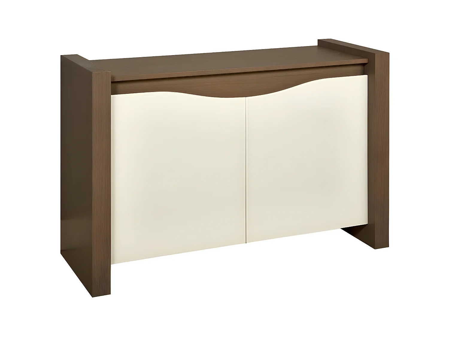 Bahut 2 Portes en Bois "Latone" 135cm Marron