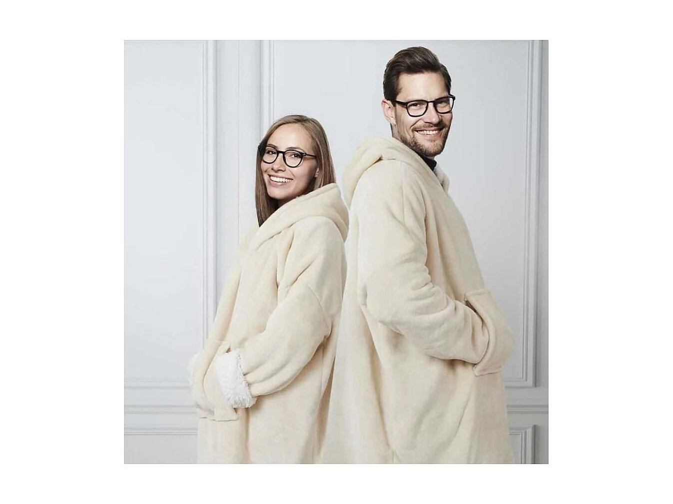 Sweat A Capuche Interieur Sherpa Lin Beige