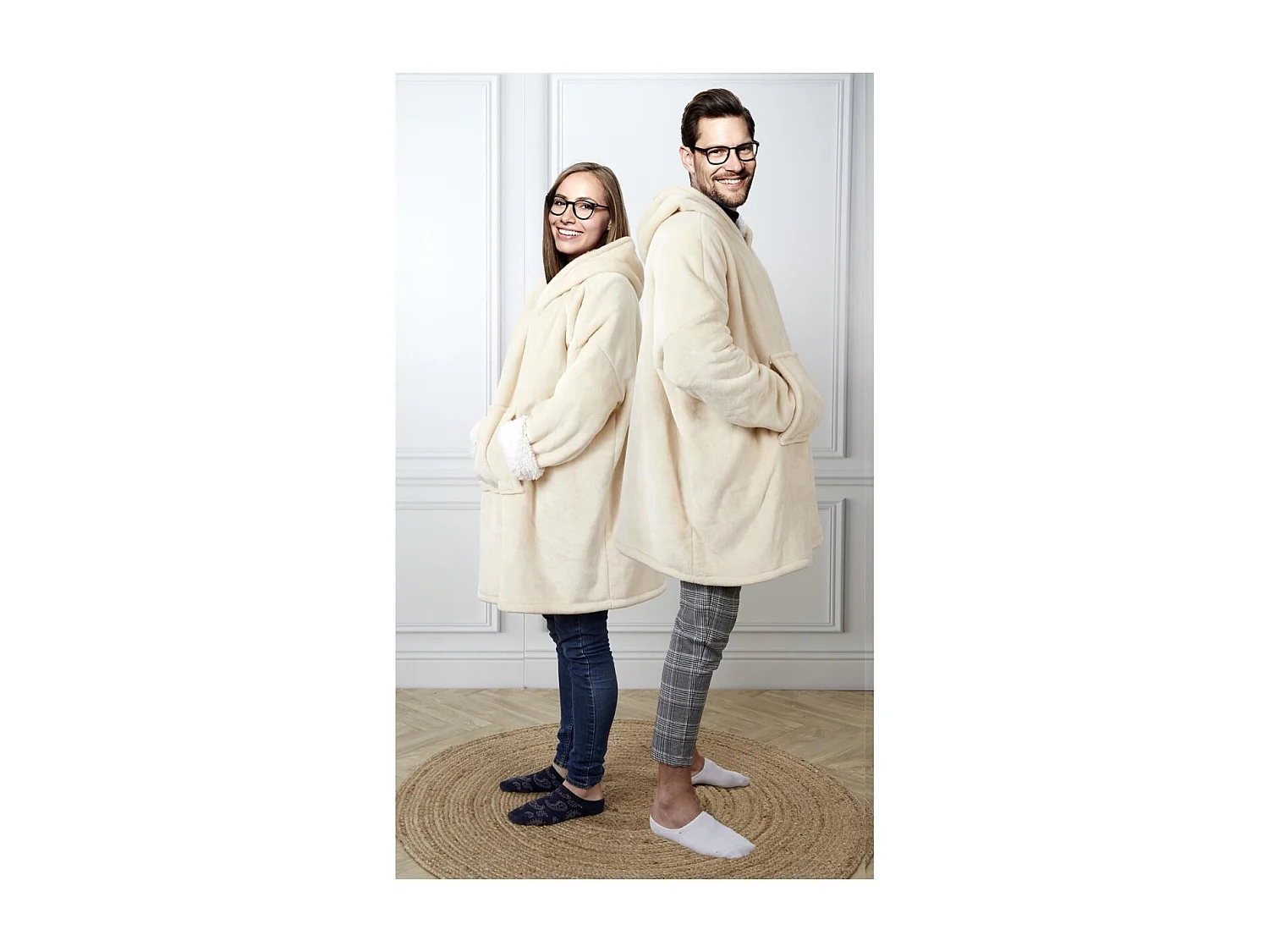 Sweat A Capuche Interieur Sherpa Lin Beige