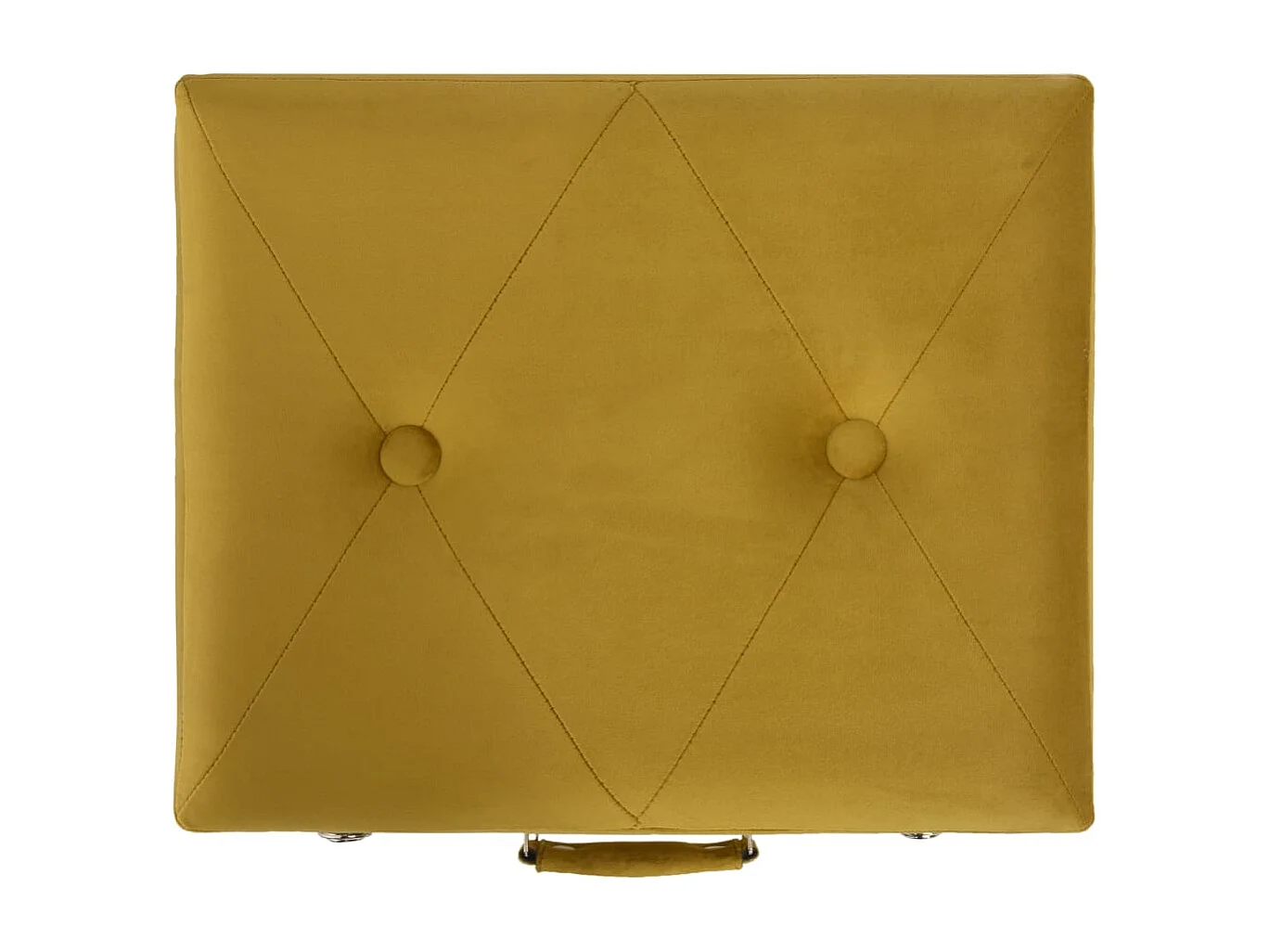 Sgabello contenitore 40 cm velluto giallo senape 02_0010821