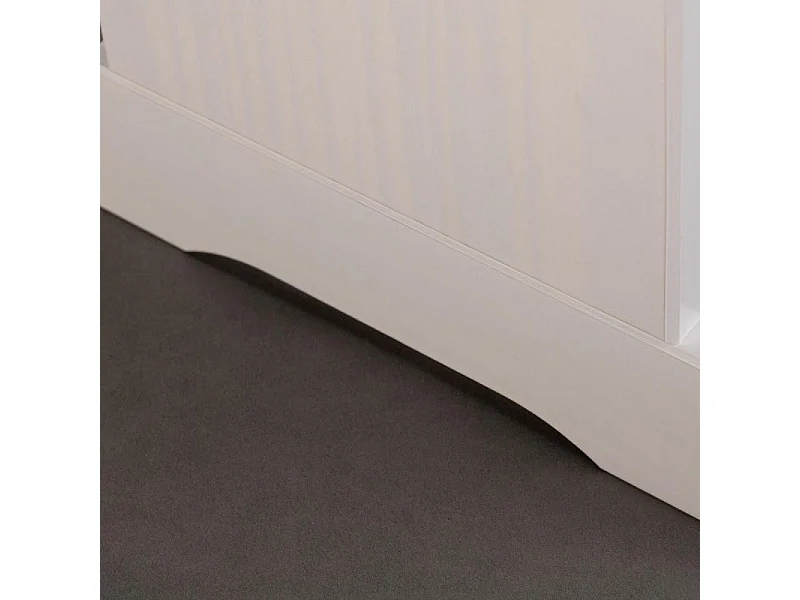 Campanou donker-witte massief grenen bank 110 cm