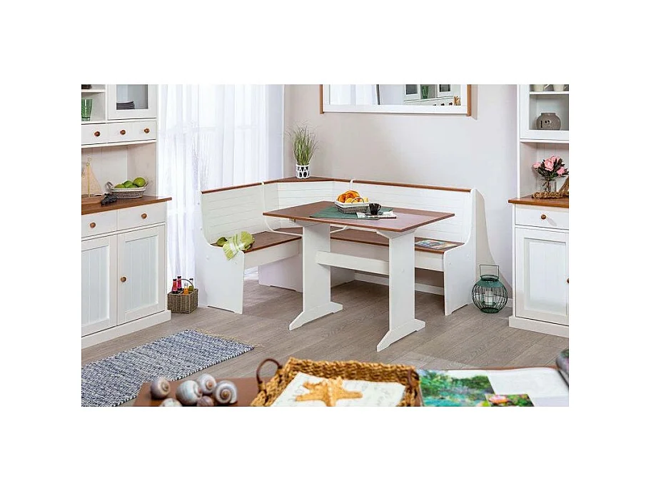 Banc Design en Bois "Terland" 110cm Blanc