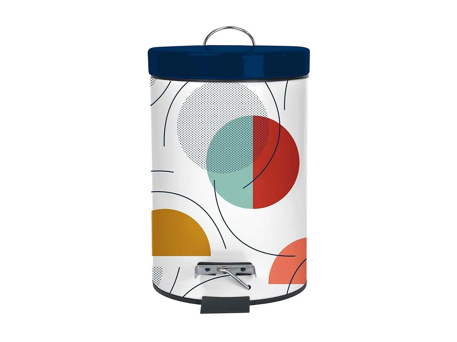 Poubelle de Salle de Bain "Color Pop" 3L Bleu