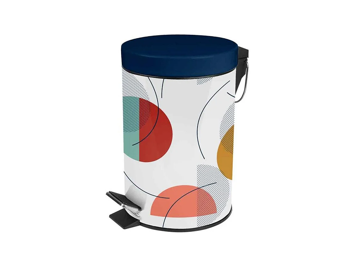 Poubelle de Salle de Bain "Color Pop" 3L Bleu