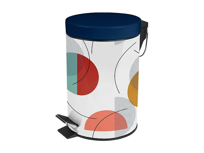 Poubelle de Salle de Bain "Color Pop" 3L Bleu