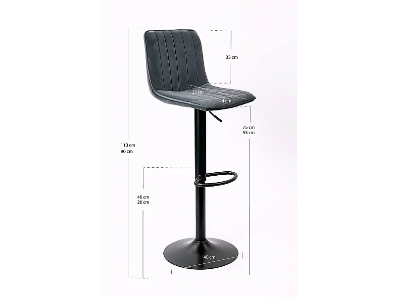 Taburetes Cocina - Taburete Ganti - Gris