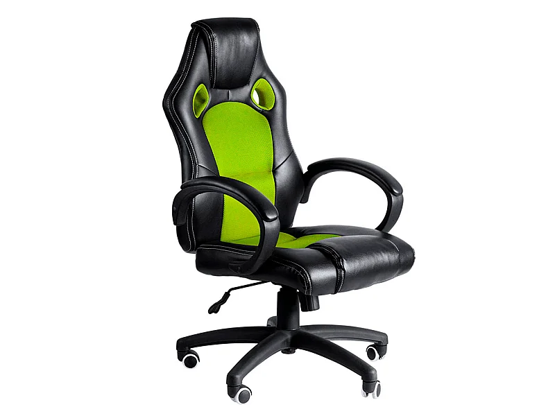 Silla Gaming Pro - Verde y Negro - Máxima Ergonomía - Ideal para sesiones de Gaming