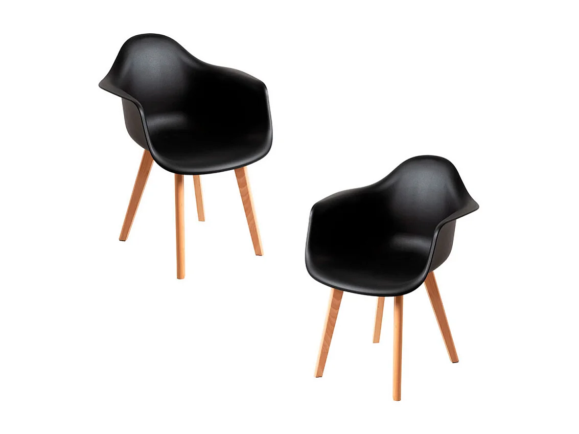 Packs Sillas Comedor - Pack 2 Sillas Belu - Negro