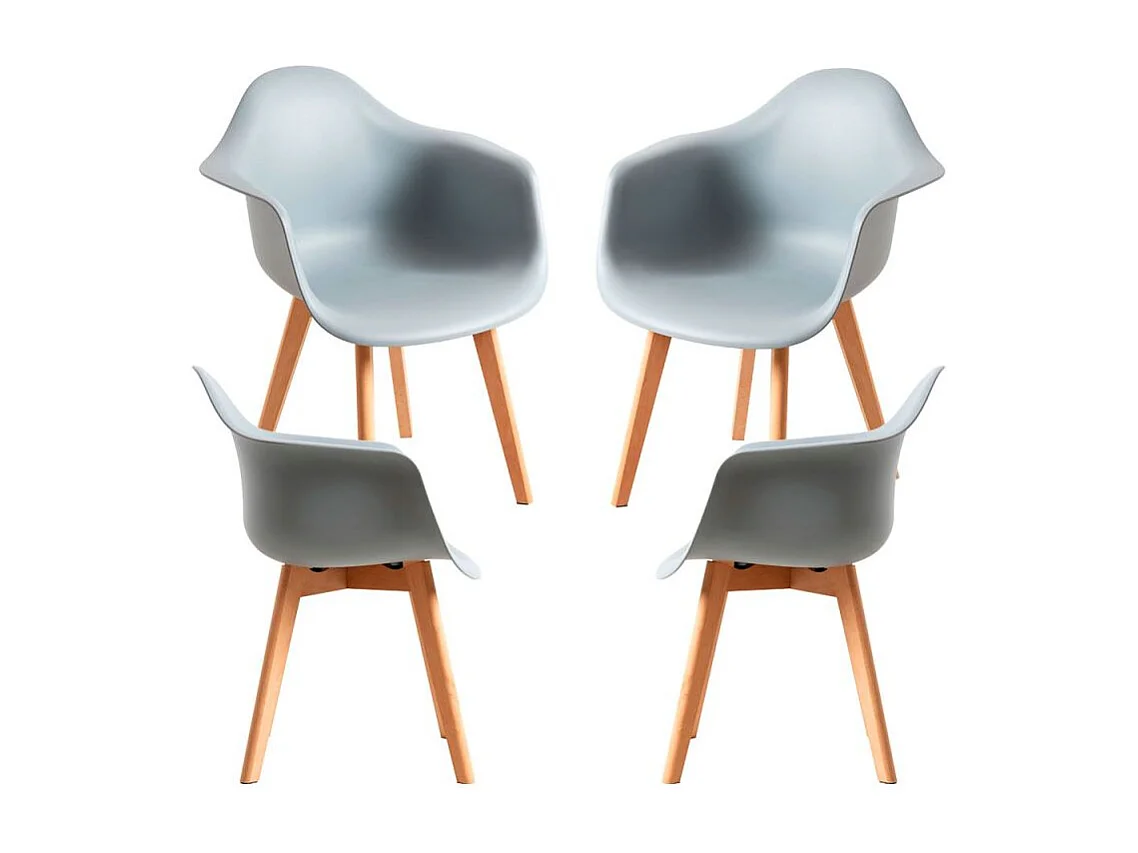 Packs Sillas Comedor - Pack 4 Sillas Belu - Gris claro