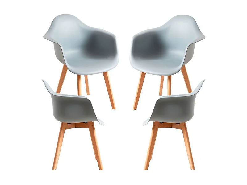 Packs Sillas Comedor - Pack 4 Sillas Belu - Gris claro
