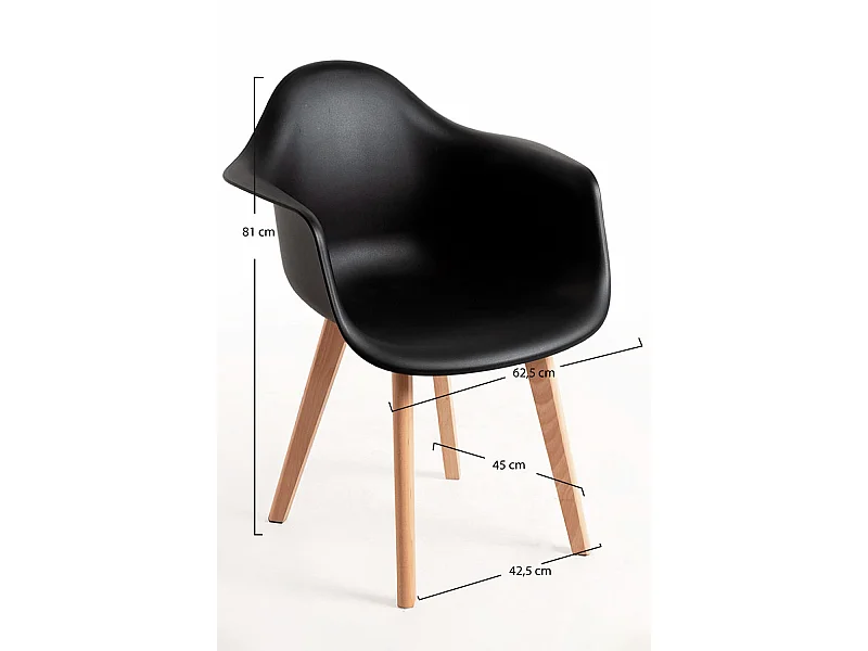 Packs Sillas Comedor - Pack 4 Sillas Belu - Negro