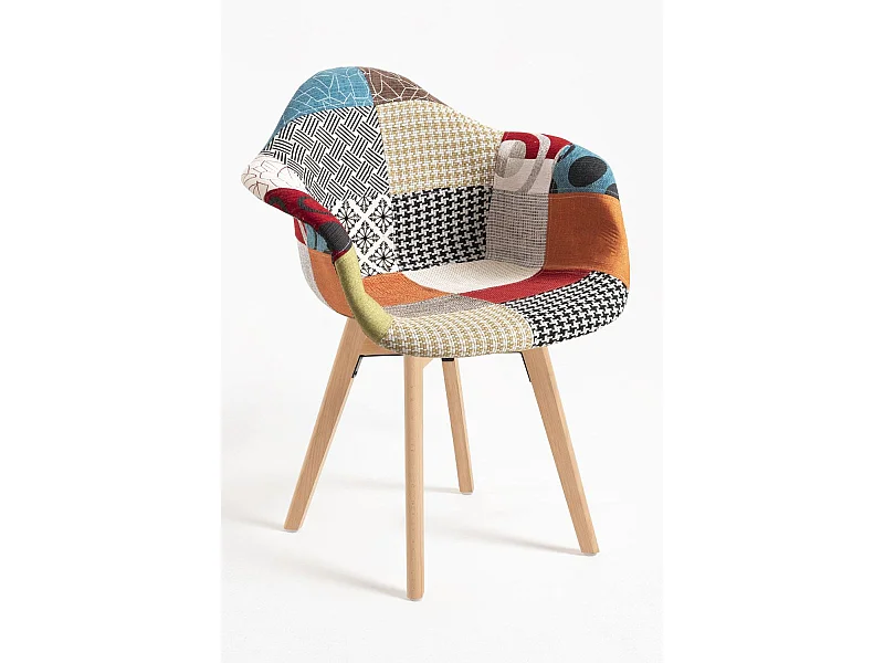 Sillas Comedor - Silla Belu Patchwork - Patchwork colores