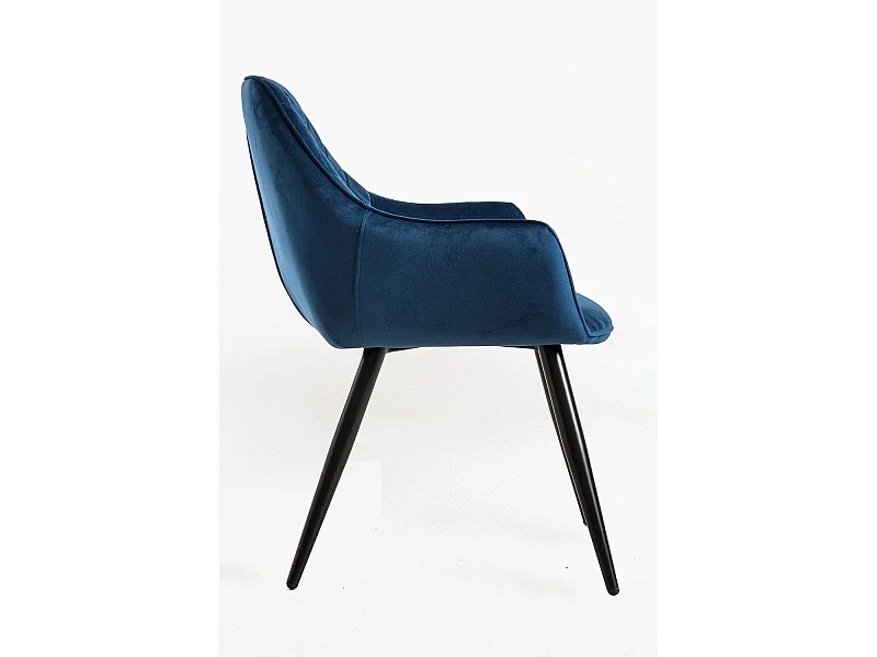 Sillas Comedor - Silla Kres Terciopelo - Azul