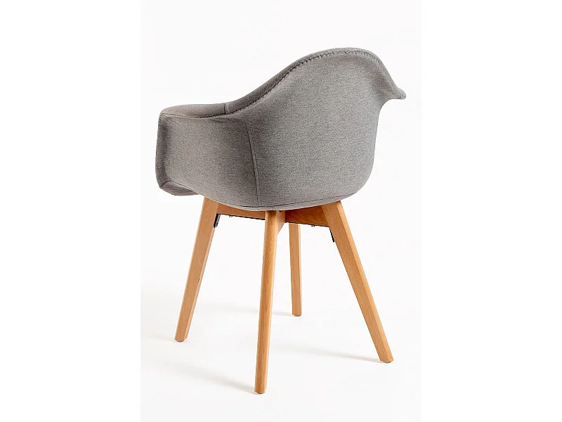 Sillas Comedor - Silla Belu Tela - Gris claro