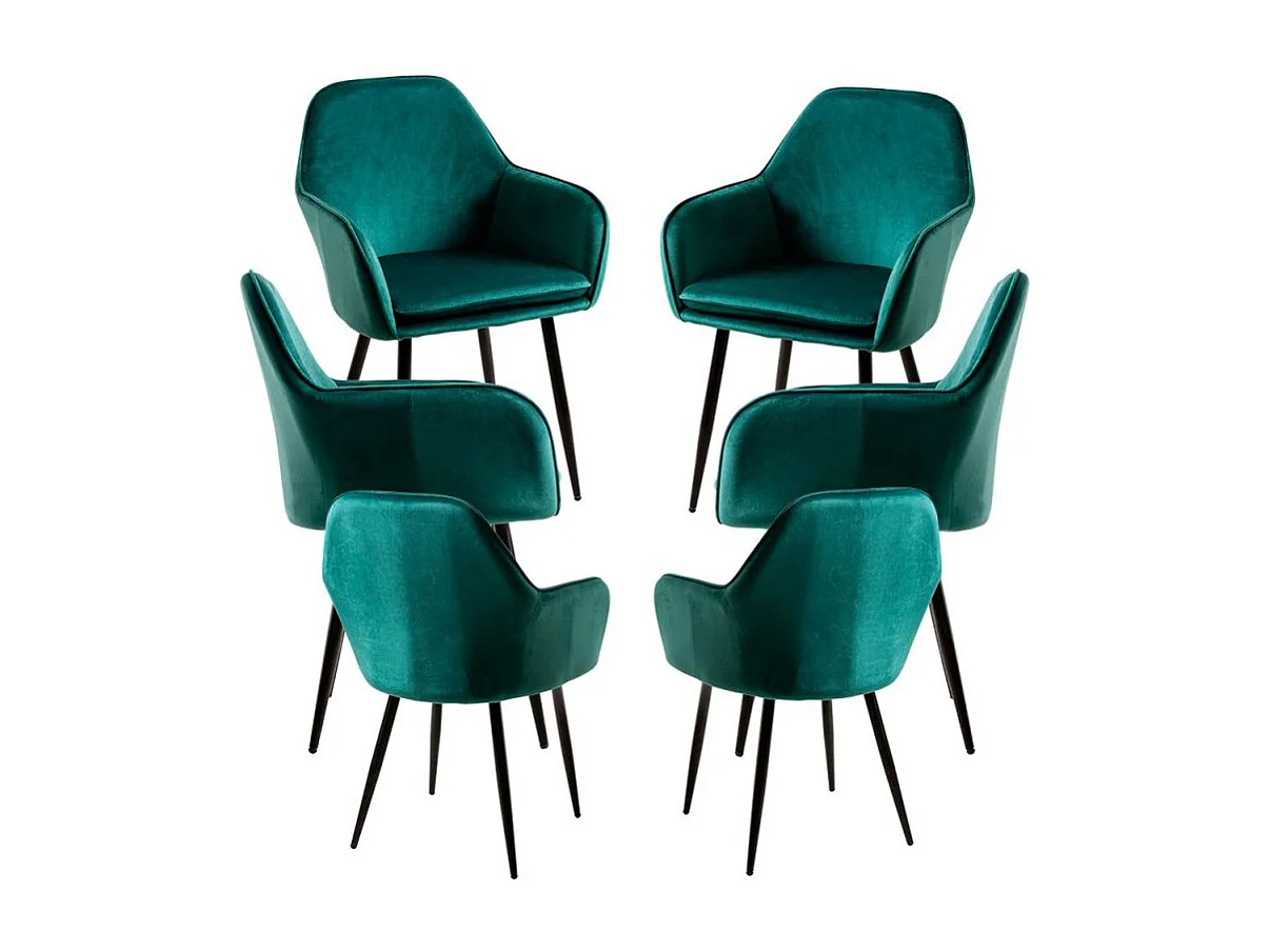 Packs Sillas Comedor - Pack 6 Sillas Chic Black - Verde