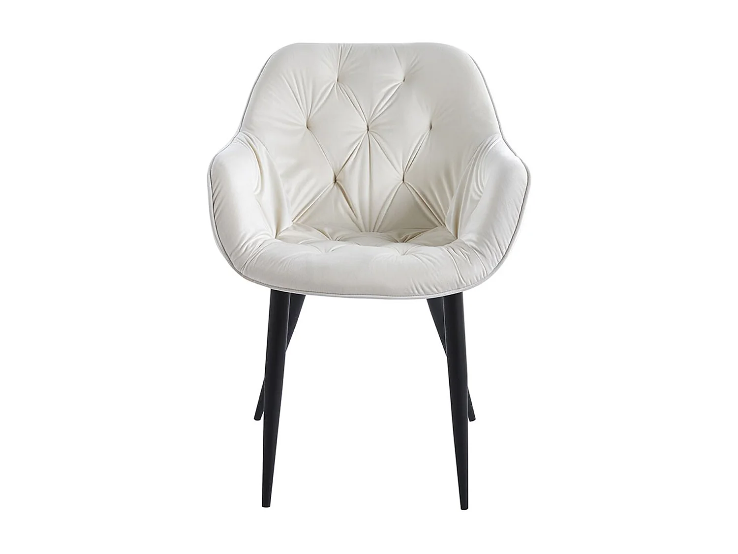 Sillas Comedor - Silla Zandel Black Terciopelo - Beige