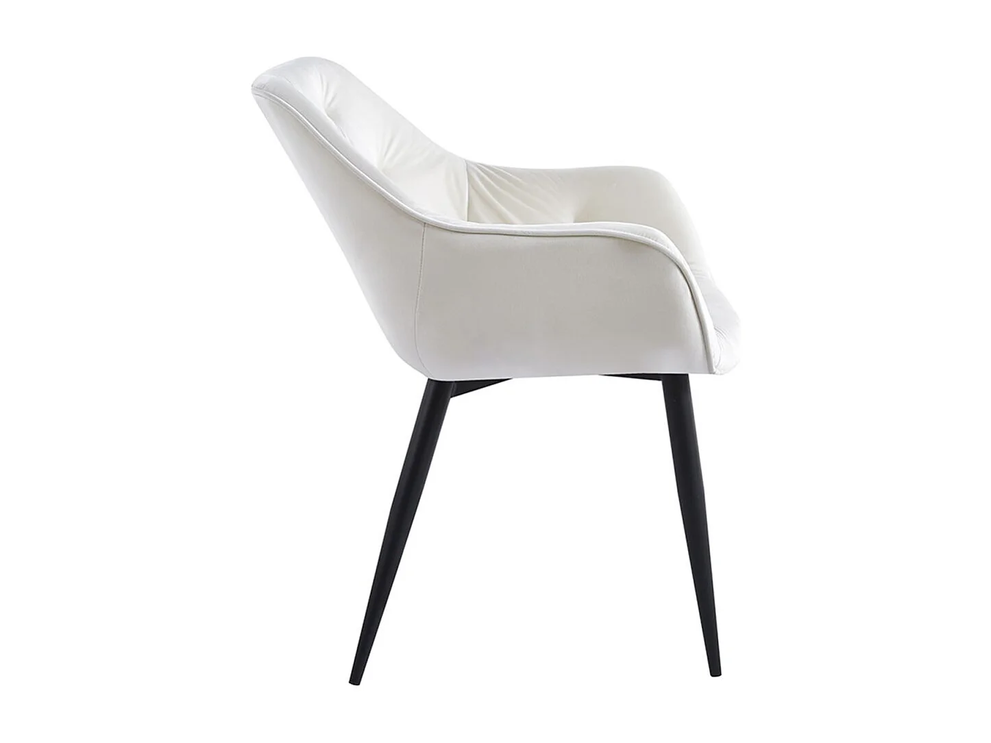 Sillas Comedor - Silla Zandel Black Terciopelo - Beige