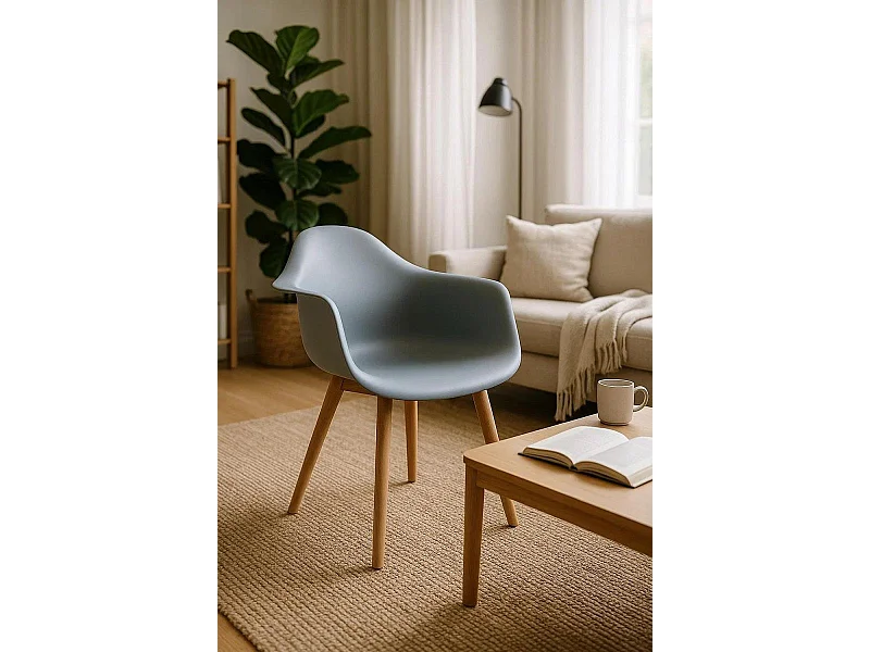 Sillas Comedor - Silla Belu - Gris claro