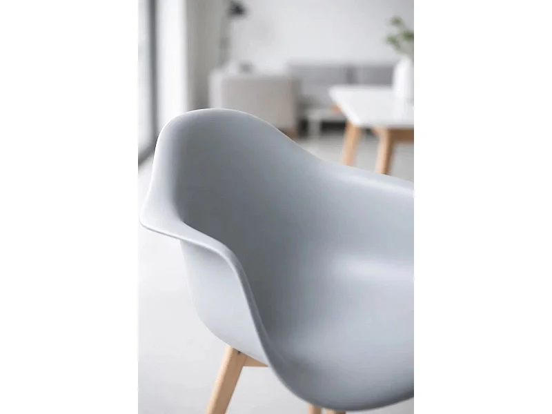 Sillas Comedor - Silla Belu - Gris claro