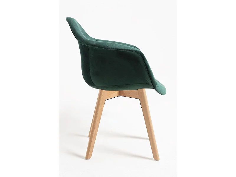Packs Sillas Comedor - Pack 4 Sillas Belu Terciopelo - Verde