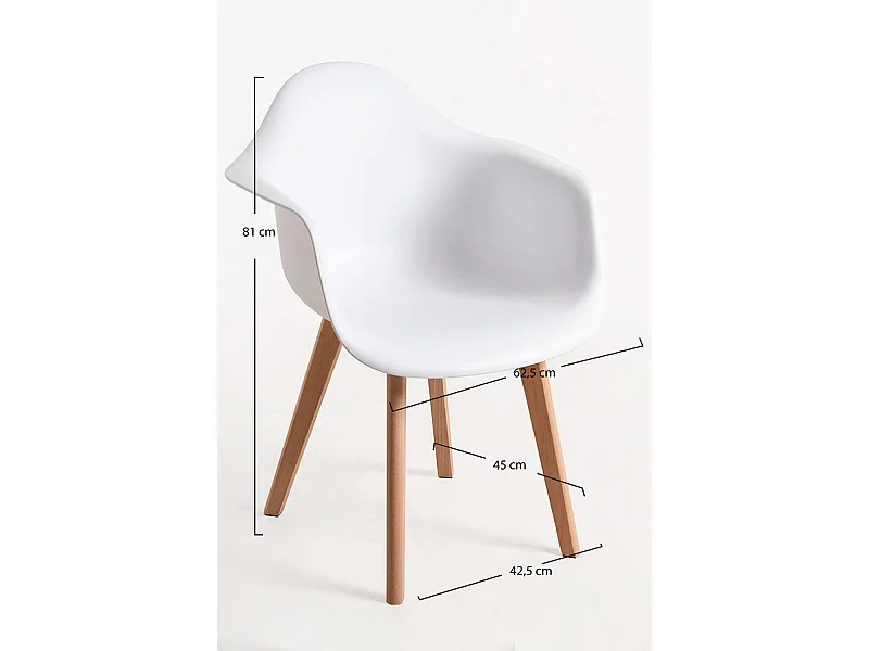 Packs Sillas Comedor - Pack 2 Sillas Belu - Blanco