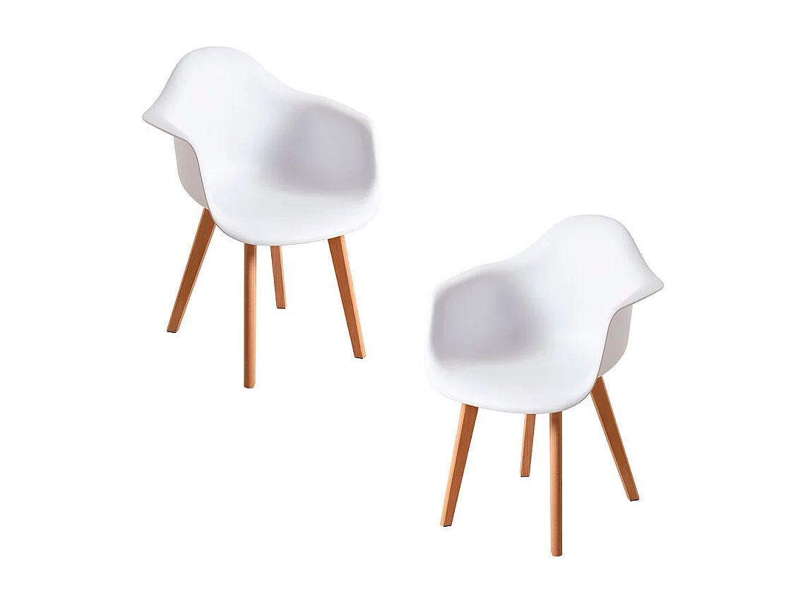 Packs Sillas Comedor - Pack 2 Sillas Belu - Blanco