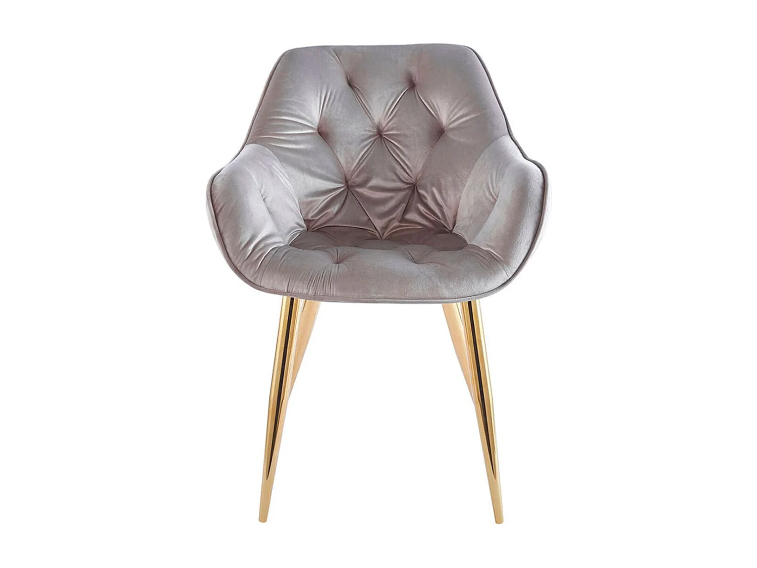 Sillas Comedor - Silla Zandel Golden Terciopelo - Gris