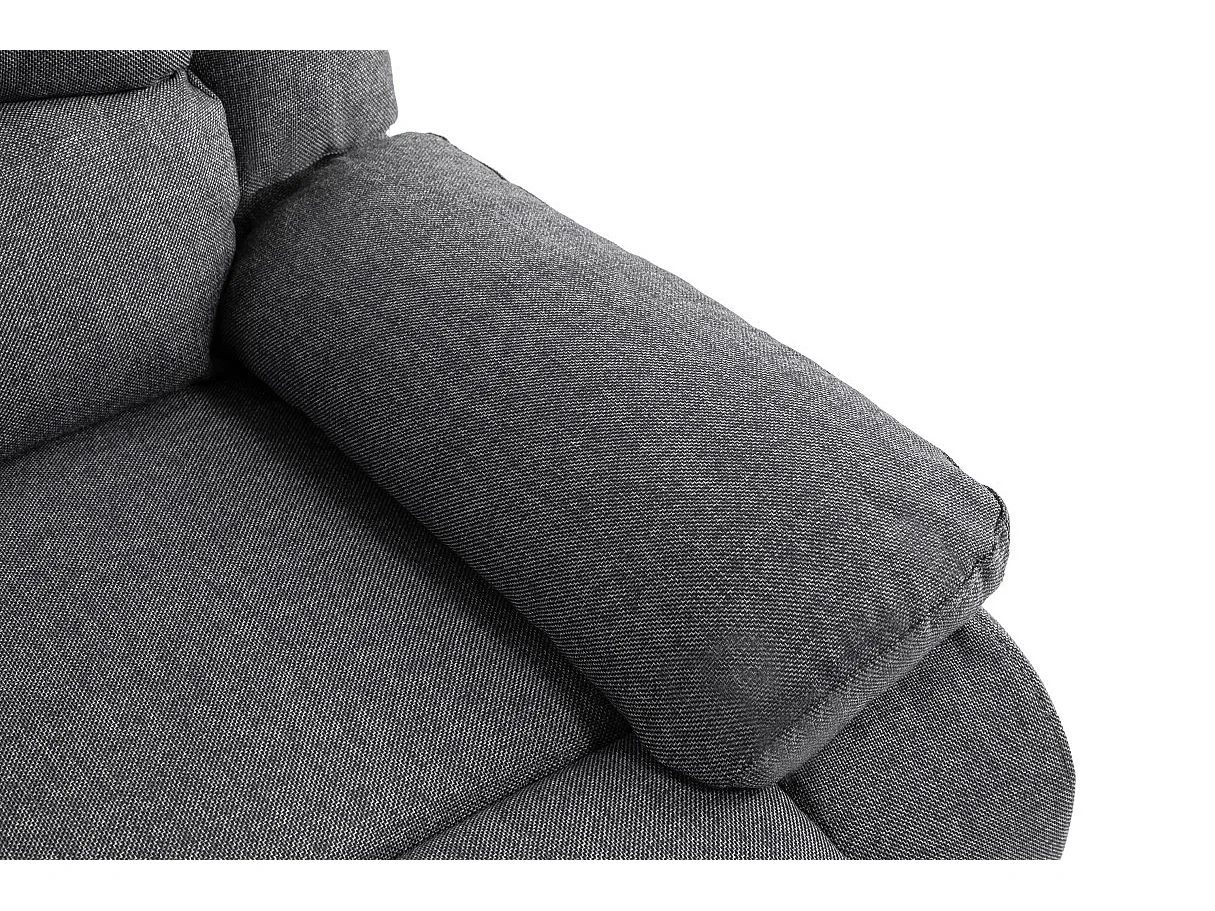 Canapé de Relaxation électrique 3 places en Tissu Léo - L193 x 93 x 96cm - Loungitude